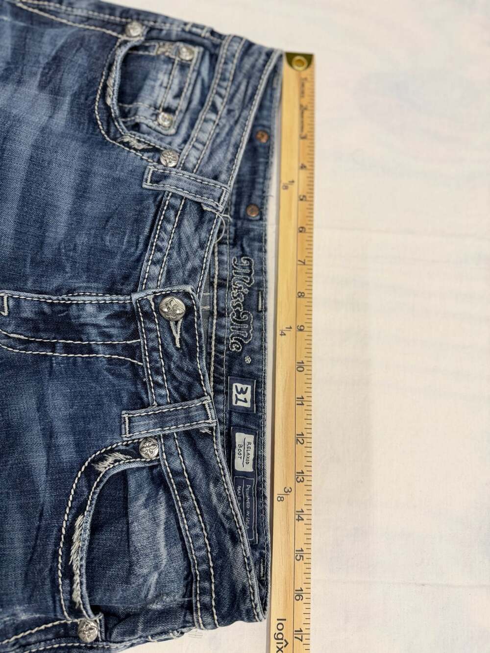 Miss Me Relaxed Bootcut Jeans Size 31 - Picture 4 of 7